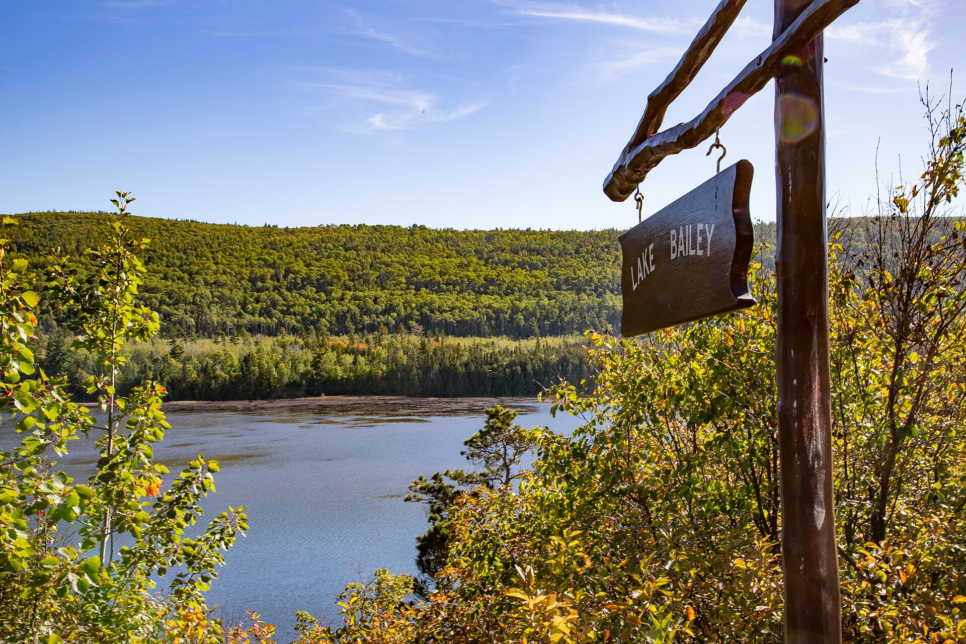 Autumn color around Lake Bailey on Michigan's Keweenaw Peninsula