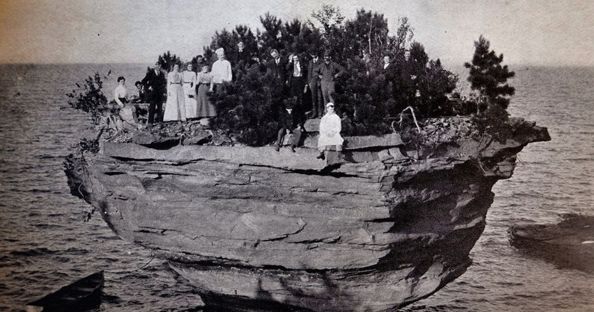 Port Austin: Turnip Rock at the Tip of the Thumb